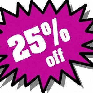 25% OFF WHOLE CLOSET!!!